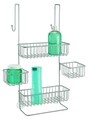 Függesztett rendszerező Metalo zuhanykabinhoz, iDesign, 27x21x58 cm, acél