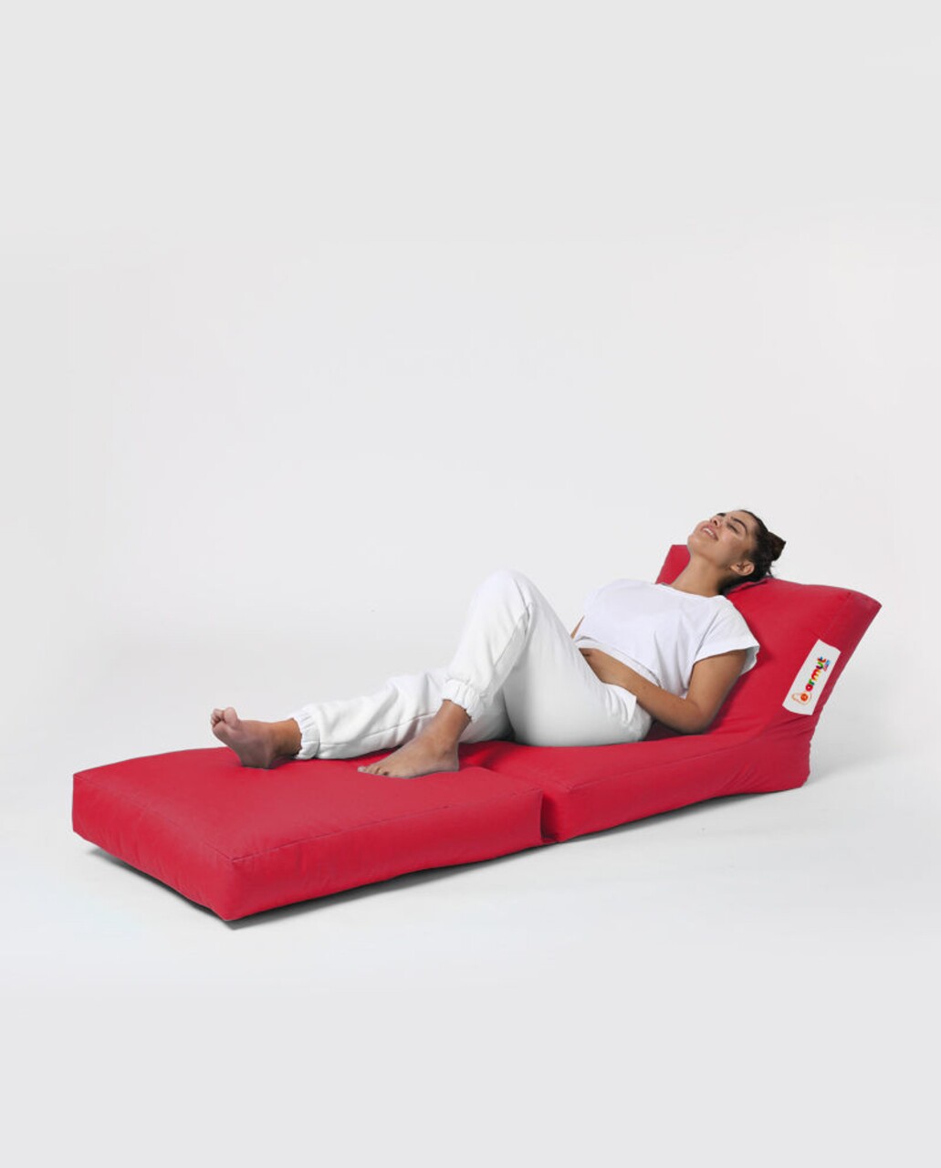 Siesta Kihúzható Fotel, Ferndale Bean Bag, 55 - 180 Cm, Vízhatlan Poliészter, Piros