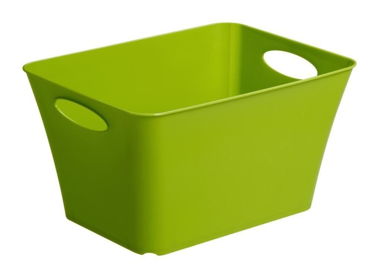 Nappali tárolókosár, Rotho, 11 L, műanyag, zöld