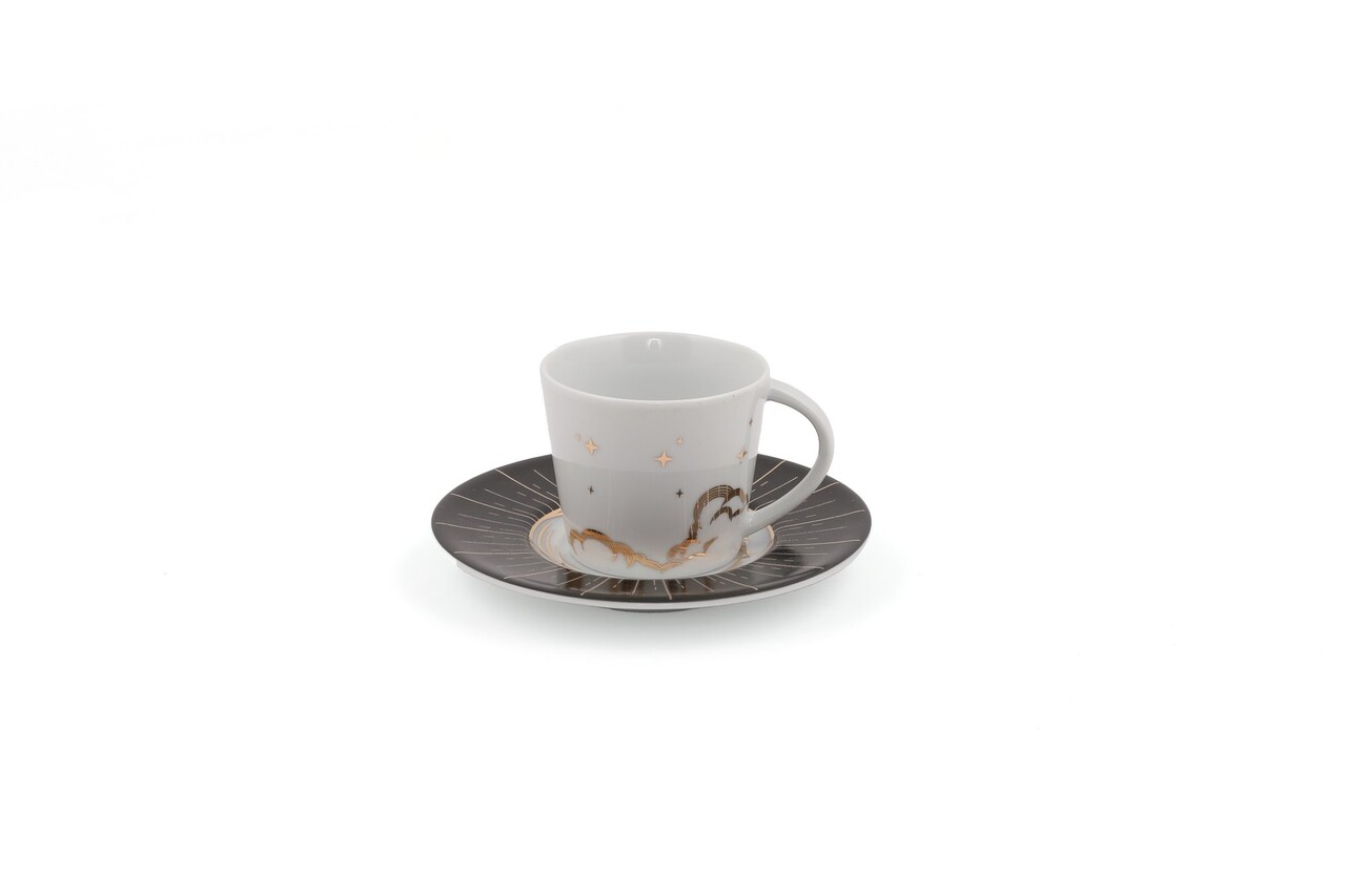 Kutahya Porselen Kávés Készlet, TL04KT43011910, 4 Darabos, Porcelán