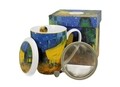 DUO Csésze szűrővel, Vincent Van Gogh - Terrace at Night, 380 ml, porcelán, többszínű