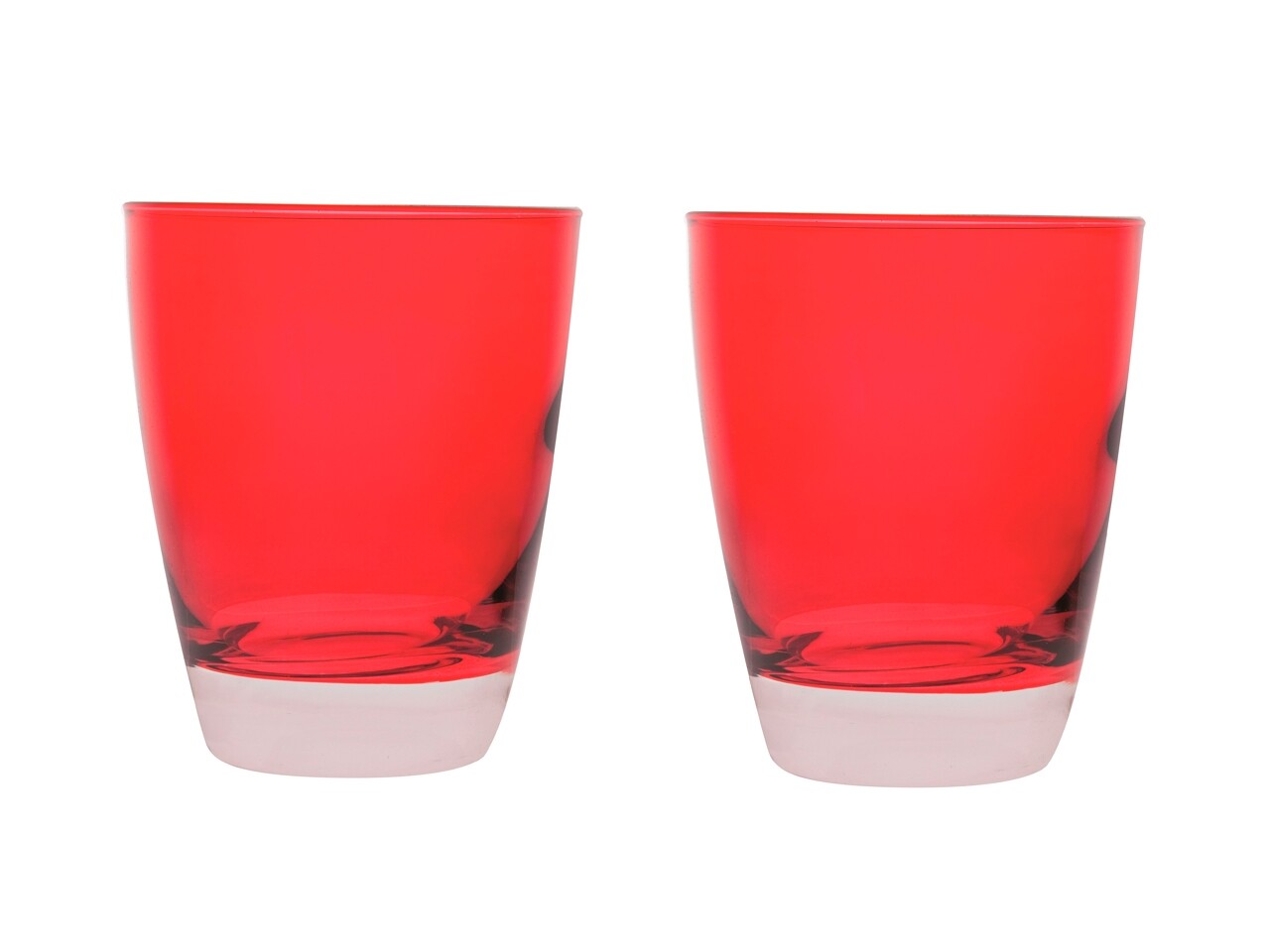2 pohár készlet, Happy Color, Excelsa, 300 ml, üveg, piros