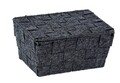Wenko Tárolókosár fedéllel, Adria Feltro mini long, 19 x 9.4 x 14 cm, poliészter, antracitszürke