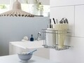 Bestlock fürdőszoba állvány, Tömörítő, 18,5x13,2x20,3 cm, króm / ABS / műanyag (TPU), ezüst