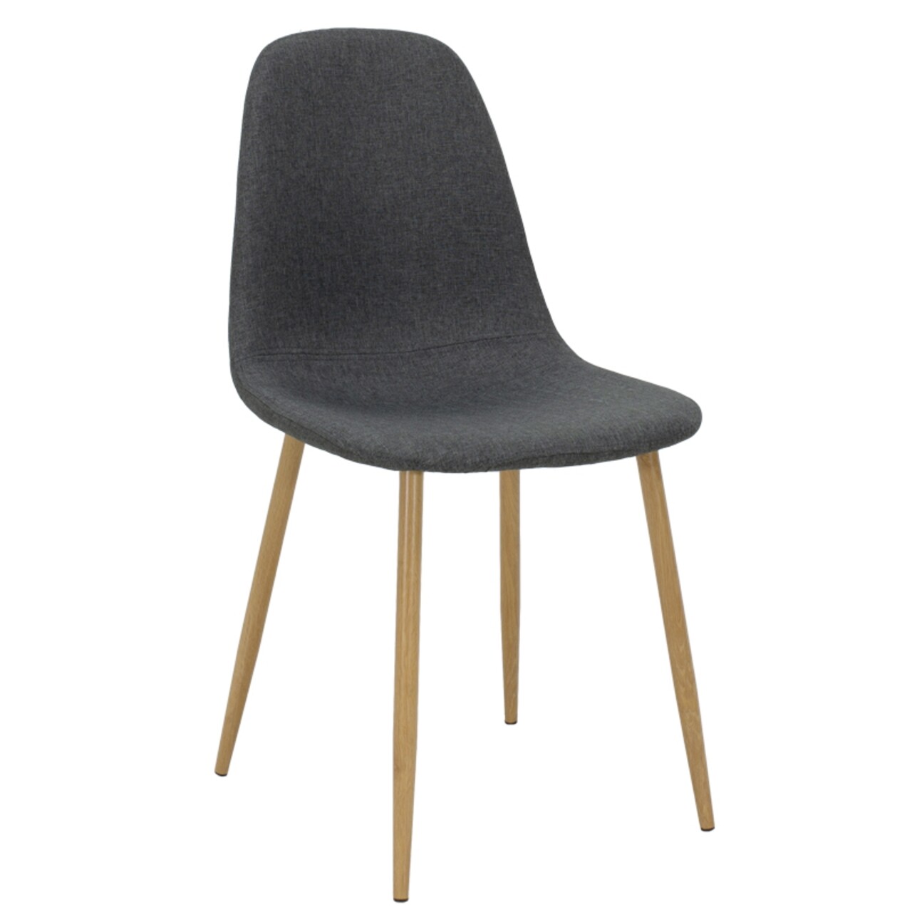 Bella szék, Pakoworld, 44x50x88 cm, fém / textil, sötétszürke