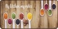 Konyhaszőnyeg, Olivo Rugs, Miami 3, Brown Spice, 50 x 130 cm, poliészter, többszínű