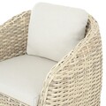 Cancun Ebédlőszék, L.74 l.78 H.80 cm, alumínium, fehér/szürke