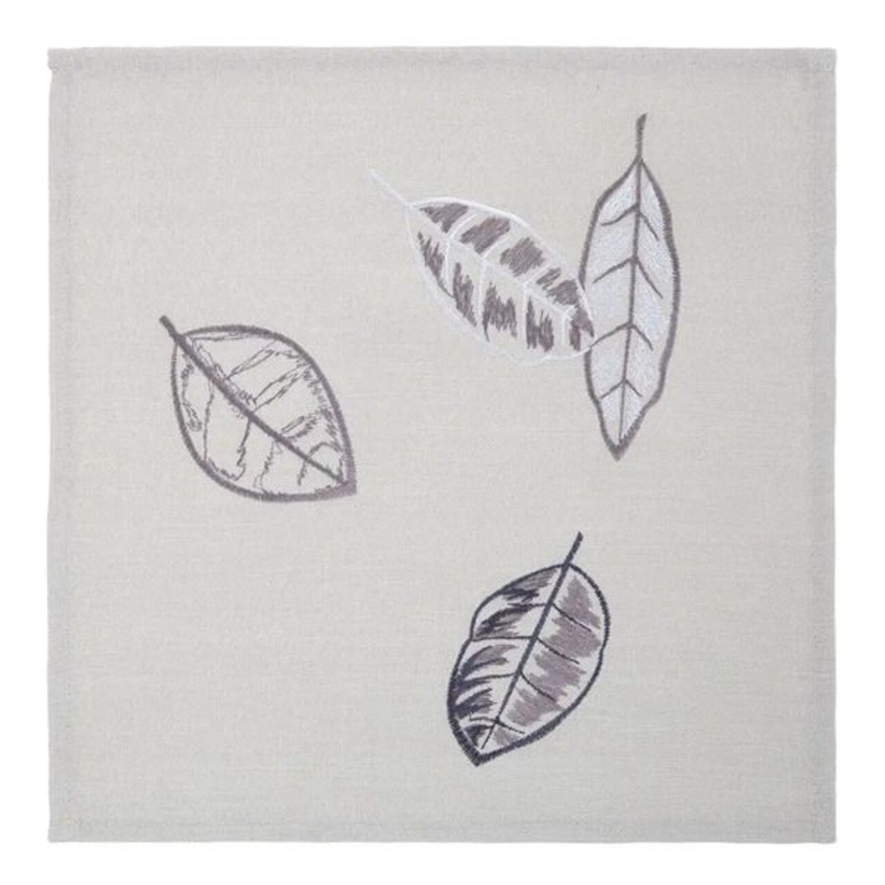 Leaf Asztali szalvéta, Ambition, 30x30 cm, poliészter, szürke