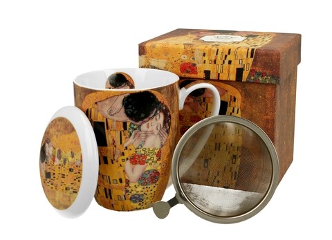 Csésze DUO, A csók, 380 ml, porcelán, többszínű