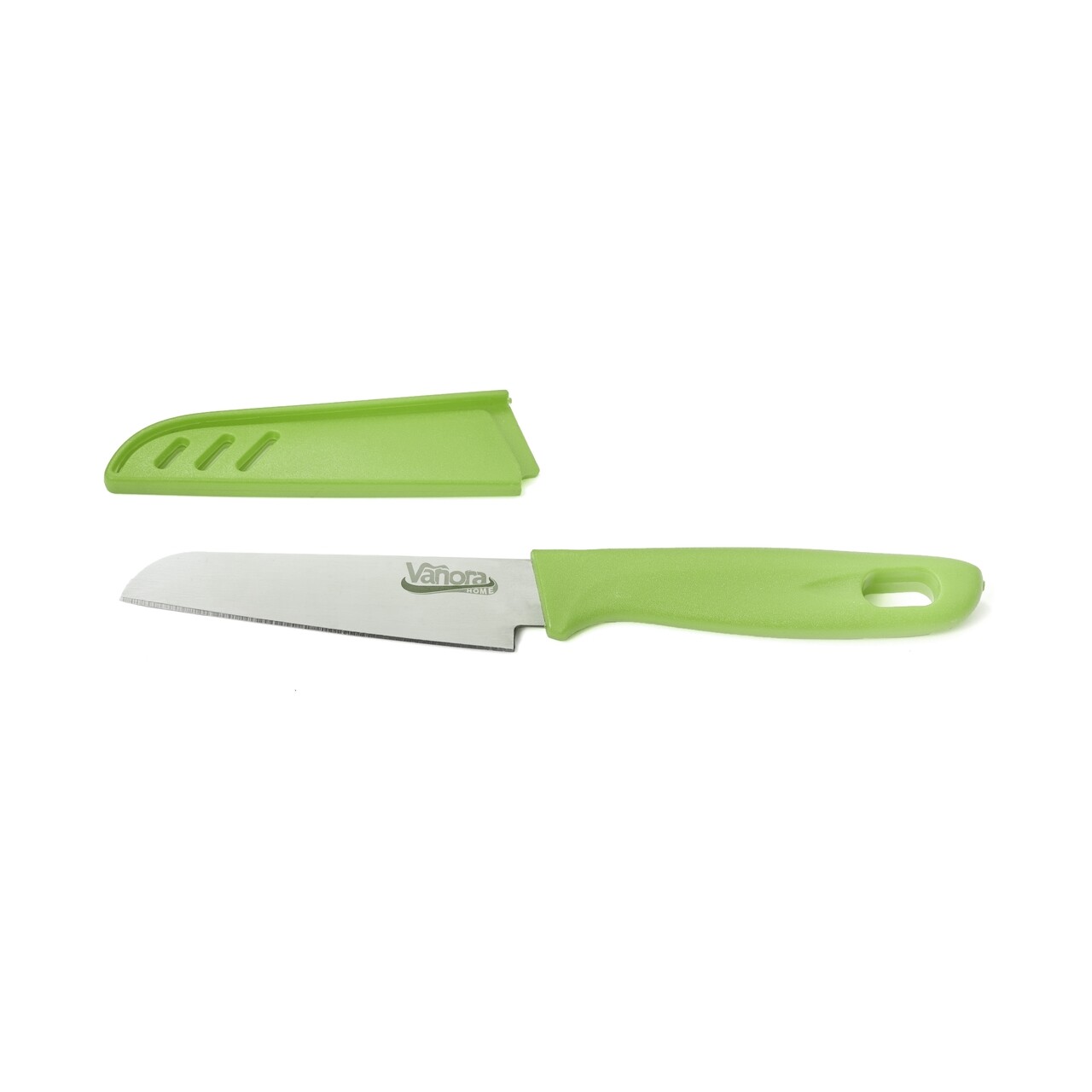 Vanora Kés védőtokkal, 9.5 cm, zöld