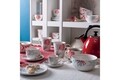 6 csésze készlet tányérral, Metropolis Alyssa, Tognana, 260 ml, porcelán, sokszínű