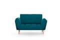 Nina Daybed Kihúzható kanapé, Futon, 3 személyes, 200x70 cm, fém, zöld