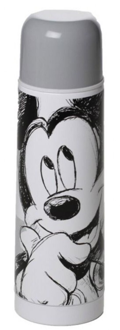 Mickey Mouse termosz , Disney, 500 ml, rozsdamentes acél, szürke