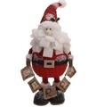 Santa holding rope w word merry Dekoráció, 25x26x64 cm, polisztirol, többszínű