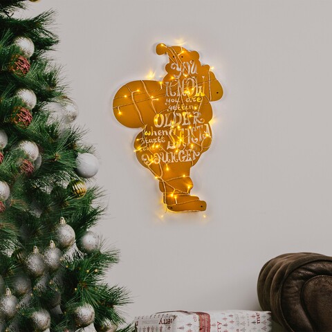 Tanelorn Fénydekoráció, XMASGOLD-009, 40x69 cm, fém, aranyszín