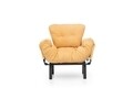 Nitta Single kihúzható fotel, Futon, 135x70 cm, fém, mustár