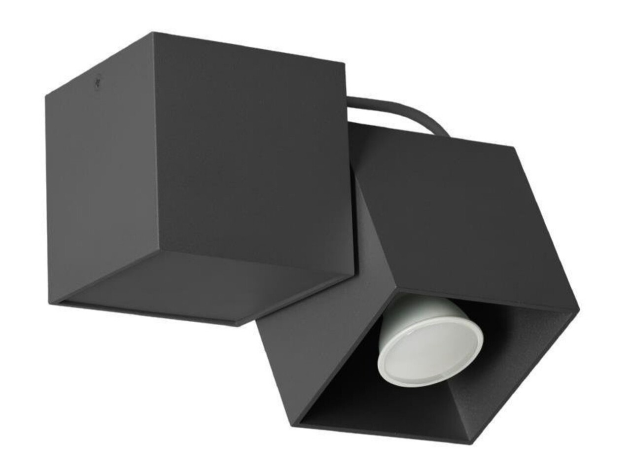 Lampex Mennyezeti lámpa, Kraft 1 Black, GU10, 40W
