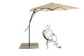 Umbrela pentru gradina / terasa, Sorrento, Bizzotto, Ø 300 cm, stalp Ø 48 mm, otel/poliester, natural