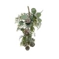 Bunch w berries Dekoris Dekoráció, 10x16x45 cm, polietilén, zöld / fehér