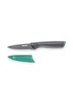 Cutit cu protectie lama, Tefal, Fresch Kitchen, 9 cm, inox/plastic