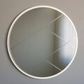 Oglinda decorativa A701, Neostill, 60 cm, argintiu