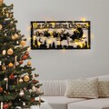 Tanelorn Fénydekoráció, XMASBLACK-012, 83x39 cm, fém, fekete