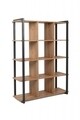 Finori Könyvespolc, Denver 31, 107 x145 x 39 cm, PAL/MDF/fém, tölgy/antracit szürke