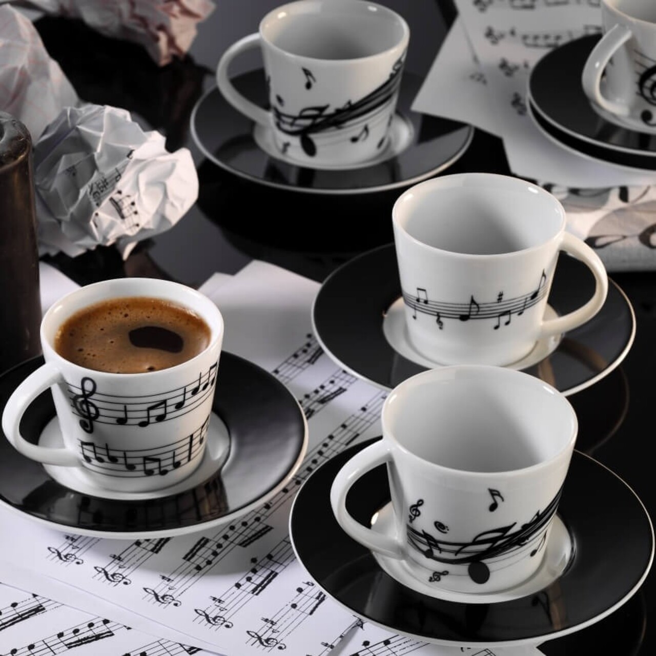 Kutahya Porselen Kávés készlet, TL12KT4208023, 12 darabos, porcelán