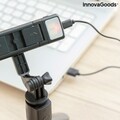 Tridiex InnovaGoods Kihúzható mobiltelefon állvány LED-del és távirányítóval, 18x14x27-71 cm