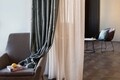 Mendola Interior Függöny, Liana crush, 400x260 cm, poliészter, bézs