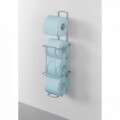 Onda WC-papír tartó, Metaltex, 14x14x52 cm, fém / Polytherm bevonat, ezüst