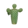 Kaktusz díszváza, Decoris, 12x23,5x29 cm, cement, zöld