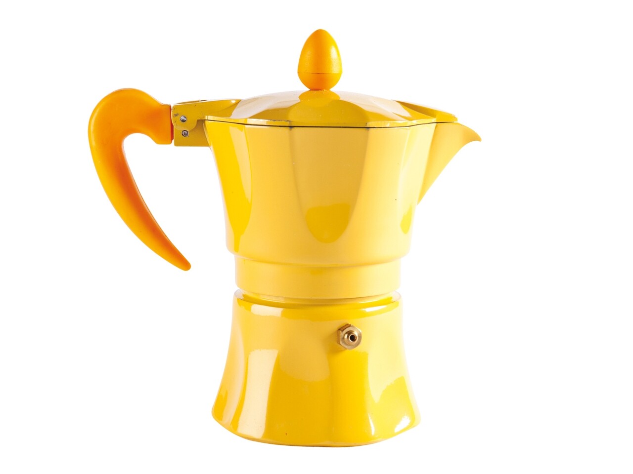 Kávéfőző, Aroma Color, Excelsa, 1 csésze, alumínium, sárga