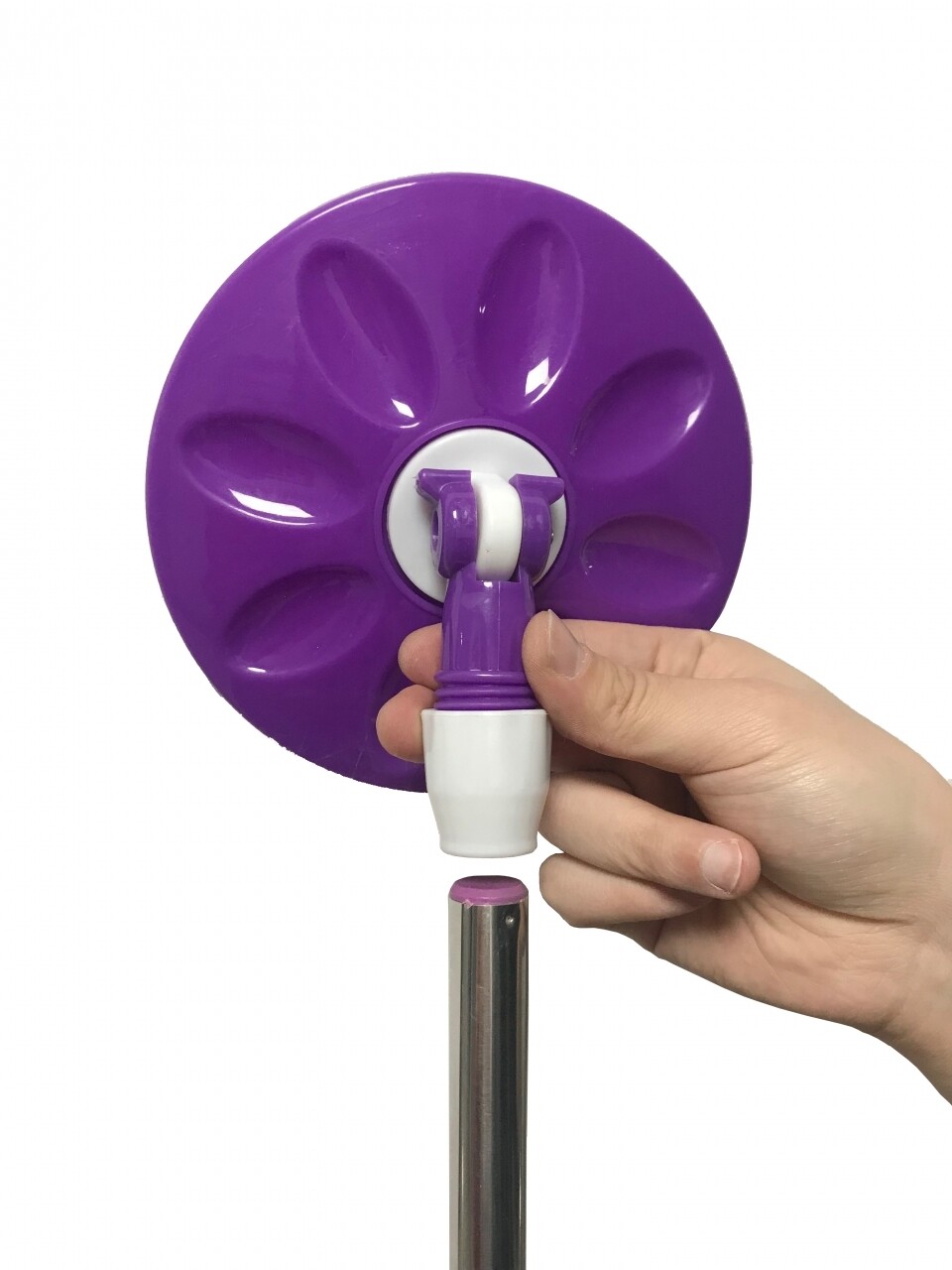 Vödör Forgatható Felmosóval Primo Purple, Vanora, 12 L, Fehér / Lila