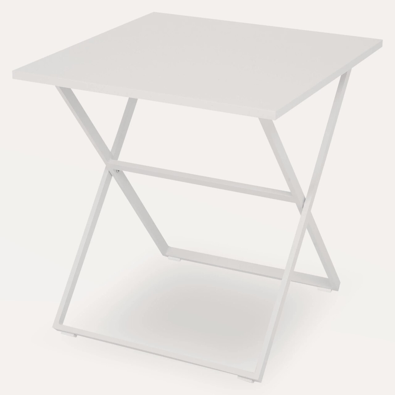 Breeze Összecsukható asztal, L.70 l.70 H.75, acél, fehér