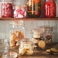 Tárolótartály fedéllel, Kilner, Oliver, 0,5 L, üveg, átlátszó