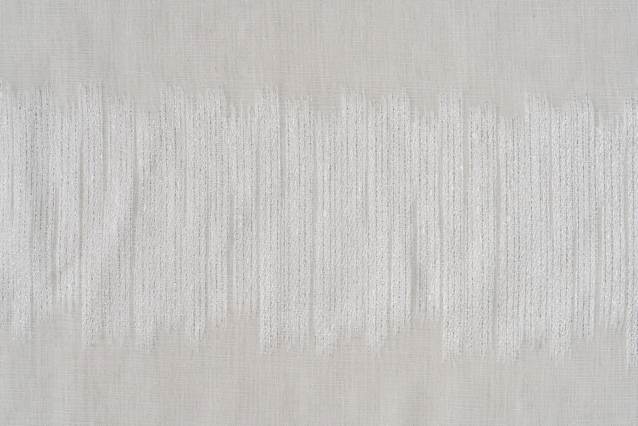 Mendola Belső Függöny, Velence, 140x260 Cm, Poliészter, Fehér/ezüst