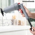 KlinGun InnovaGoods Sűrítettlevegős szivattyú 4 tartozékkal a mosogató/kád/zuhany eltömődéséhez