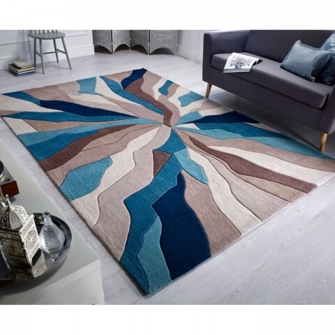 Szőnyeg Infinite Splinter Teal 160X220 cm