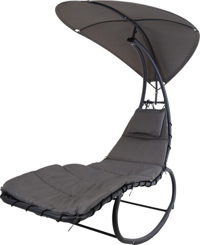 Dream Kerti/terasz hinta, 195x9x185 cm, acél, fekete