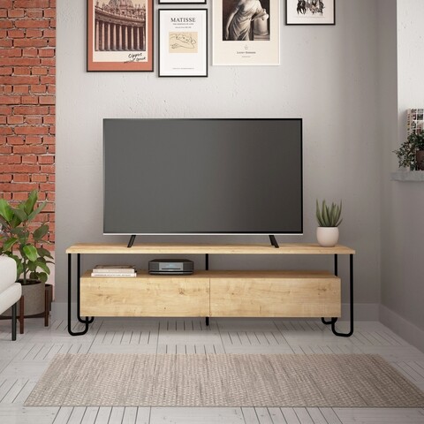 Cornea TV Komód, Decortie, 150x42x45 cm, bézs