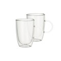 2 duplafalú csésze készlet, Villeroy & Boch, Artesano forró italok univerzális, 390 ml, boroszilikát üveg