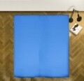 Heinner Gumis lepedő, 140x200 cm, 100% pamut, kék