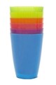 6 db Rainbow szemüveg, 270 ml, polipropilén, többszínű