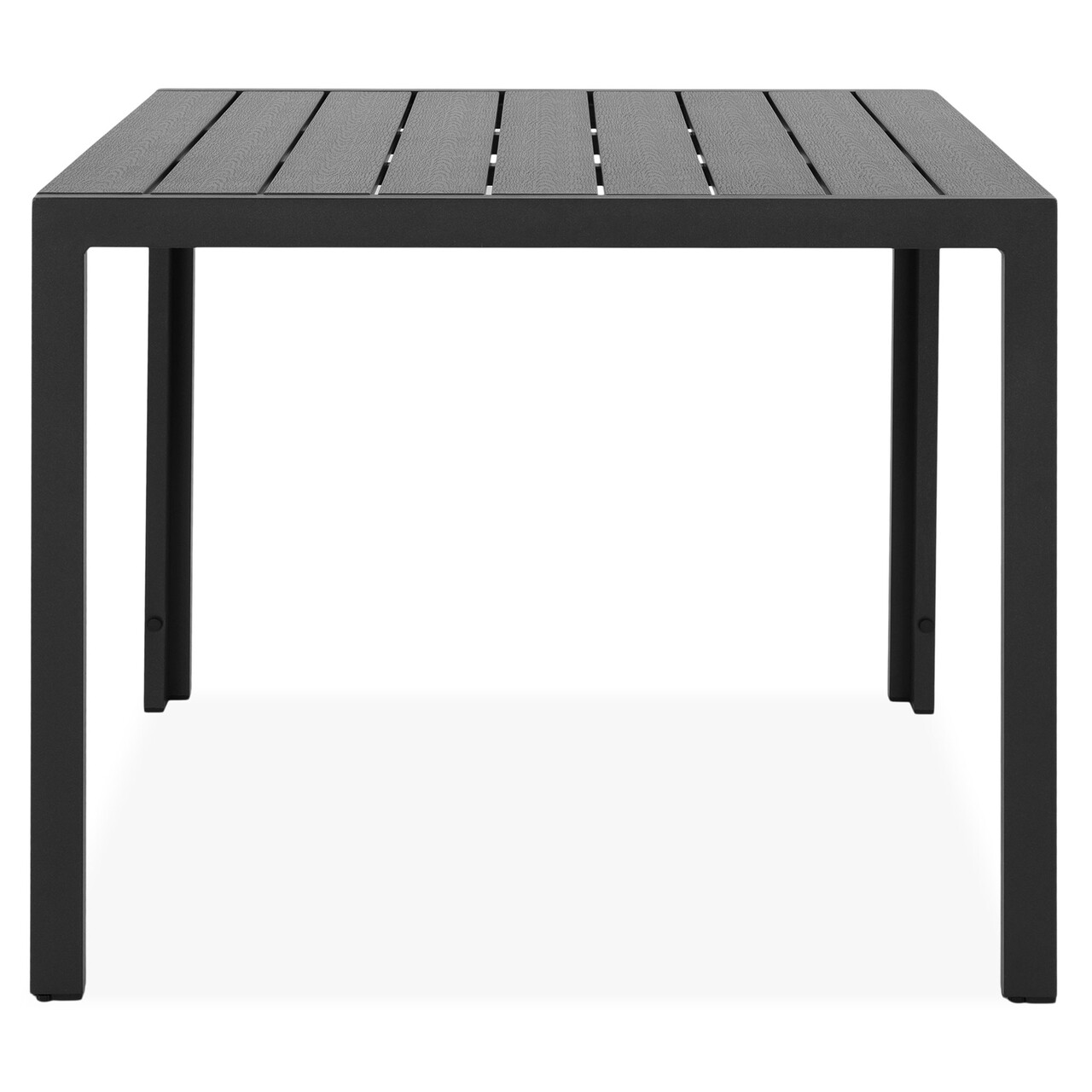 Encore Kocka Asztal, L.90 L.90 H.74 Cm, Alumínium, Fekete