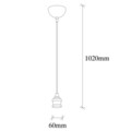 Kabluni MR - 910 Csillár, Opviq, 6 x 102 cm, 1 x E27, 100W, réz