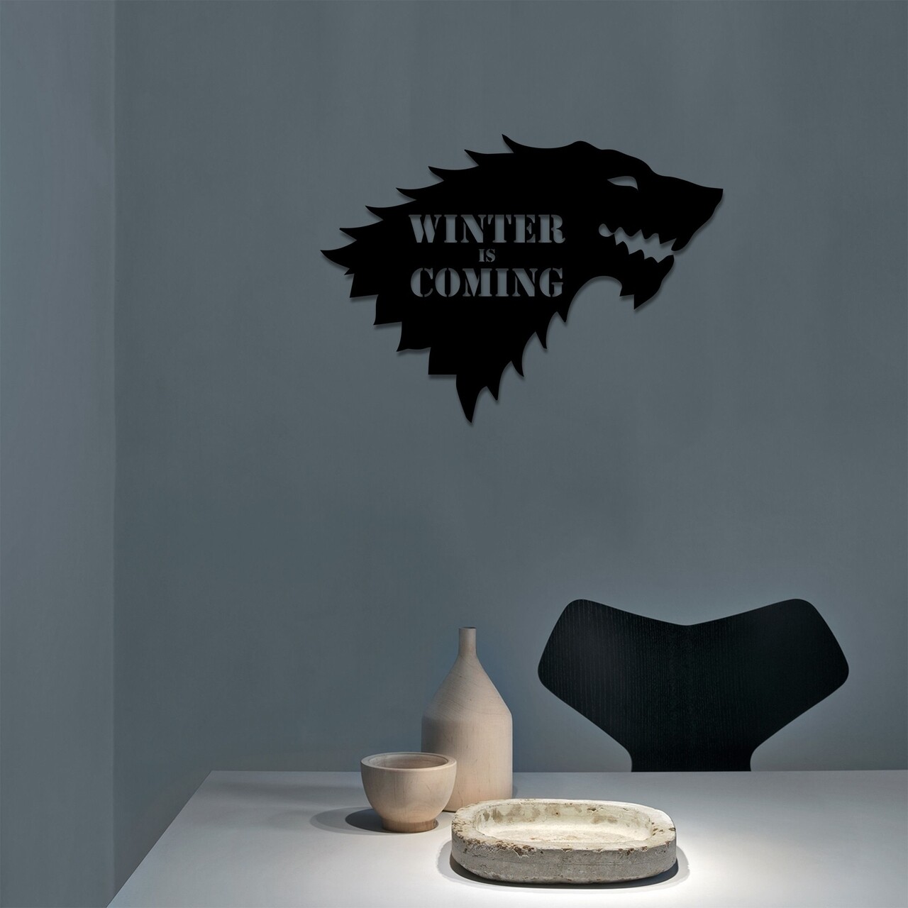 Winter İs Comming Fali Dekoráció, Tanelorn, 60x43 Cm, Fém