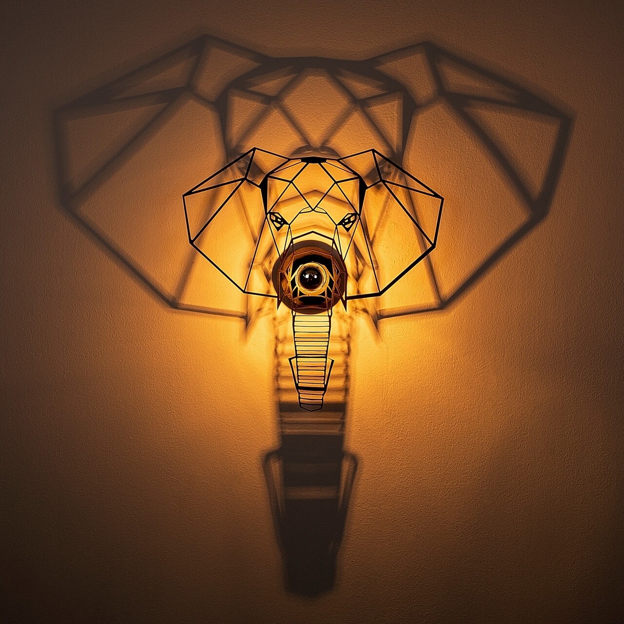 Shadow Fali Lámpa, 589-A, E27, 100 W, Fém/MDF, Fekete