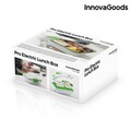 Pro Elektromos uzsonnás doboz, InnovaGoods, 50W, rozsdamentes acél belső rész, fehér/zöld
