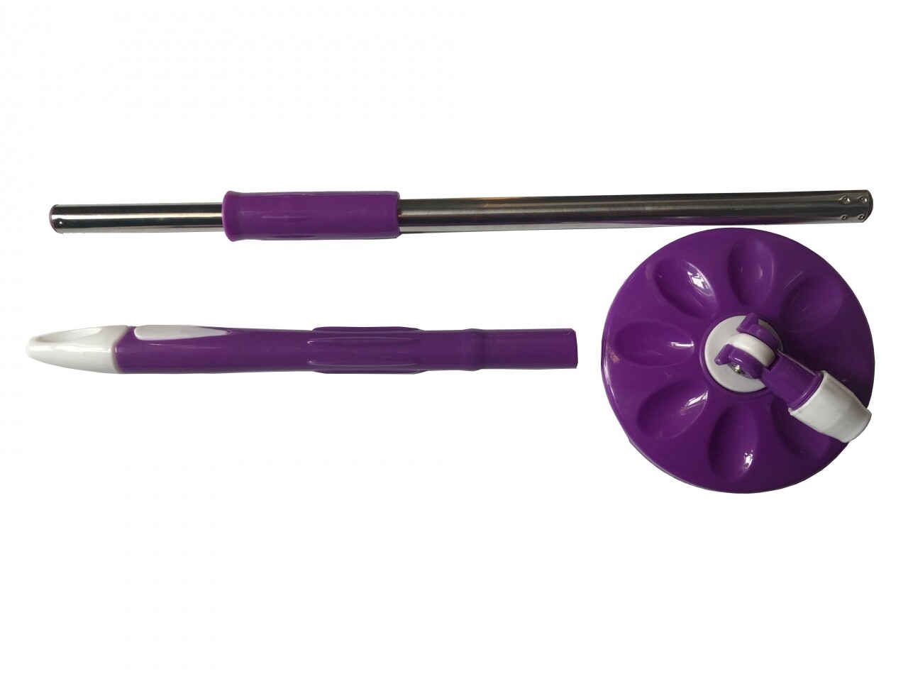 Vödör Forgatható Felmosóval Primo Purple, Vanora, 12 L, Fehér / Lila